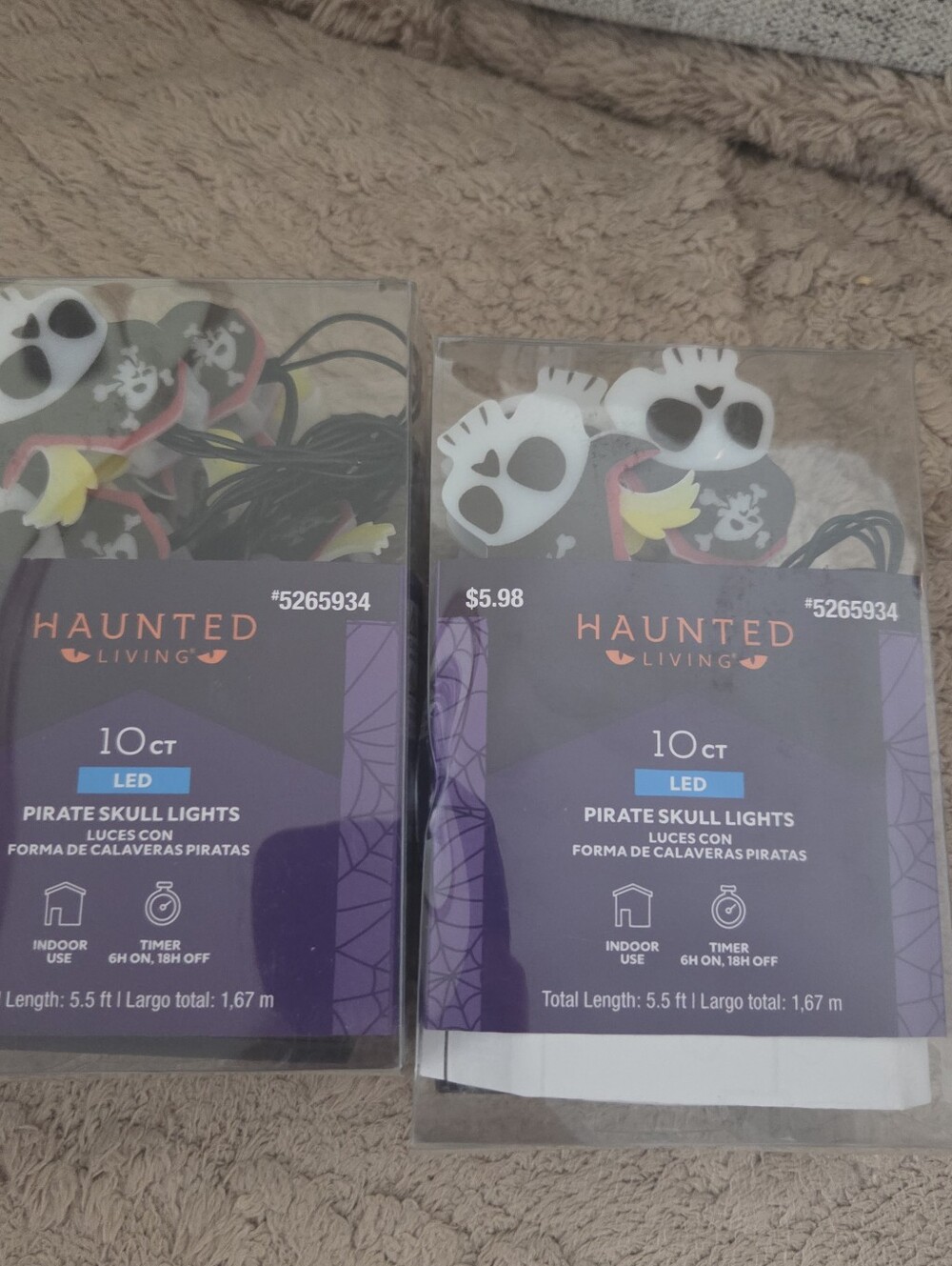 Pirate Skull LED Lights - 2 Pack